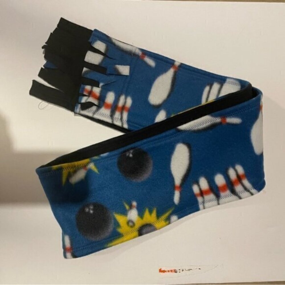 Bowling Themed Blue Scarf